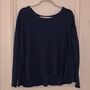 Dark Blue Waffle Top